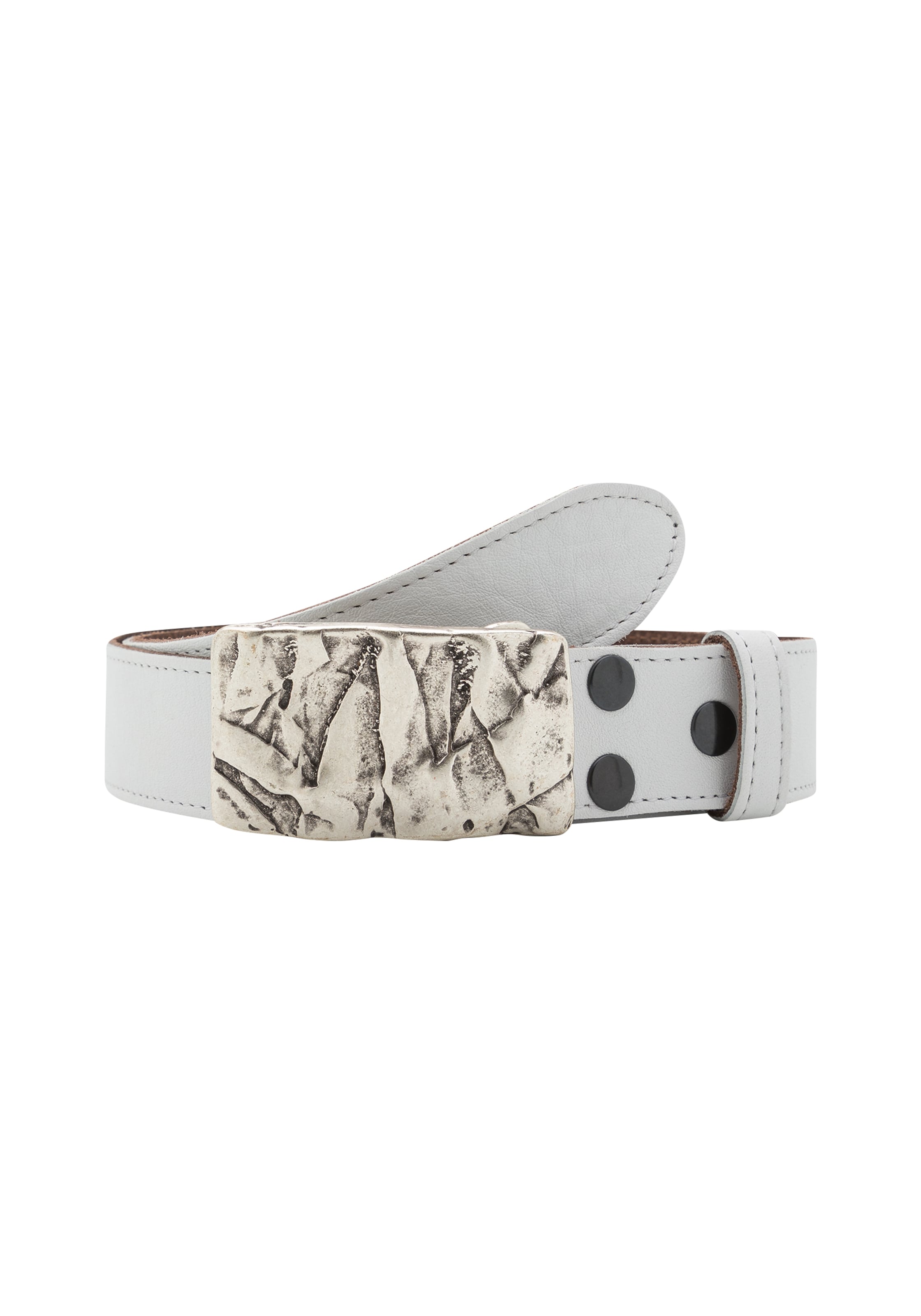 RETTUNGSRING by showroom 019° Belt 'Cashmire' in White: front