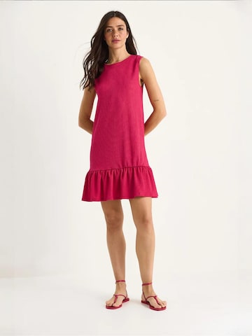 Bianco Lucci Jurk 'Midi' in Roze