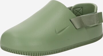 Nike Sportswear Сабо 'Calm' в Зеленый: спереди