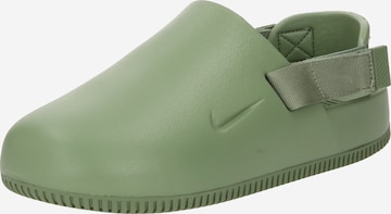 Clogs 'Calm' di Nike Sportswear in verde: frontale