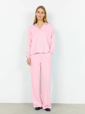 Sweat-shirt 'Banu' Soyaconcept en rose : devant
