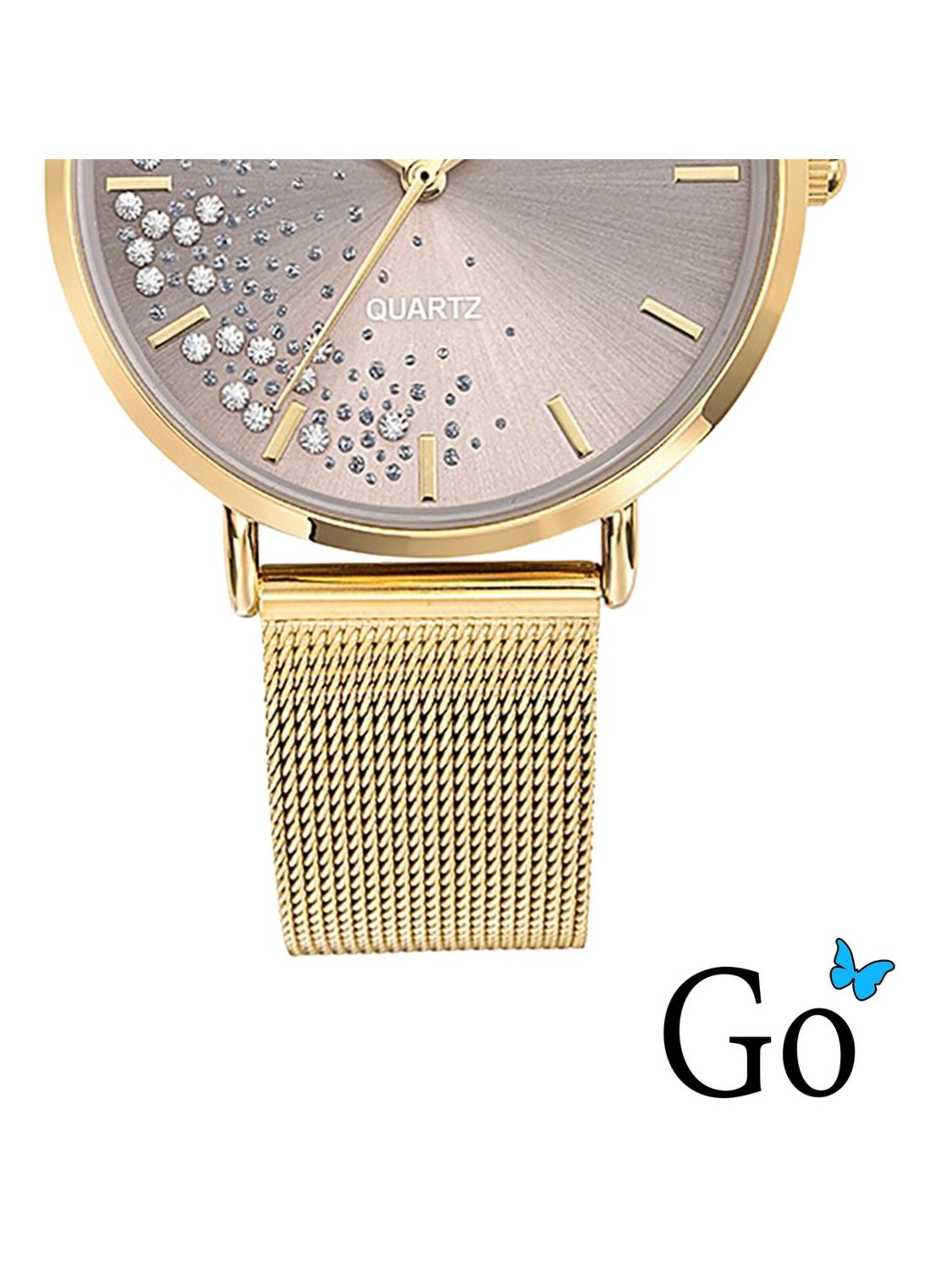 GO GirlOnly - Reloj analógico en oro