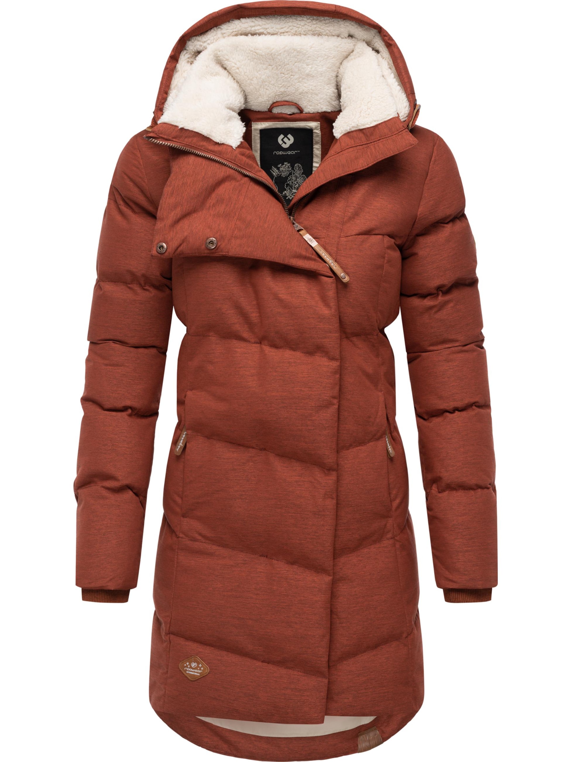 Ragwear Wintermantel &#x27;Pavla&#x27; in Bruin: voorkant