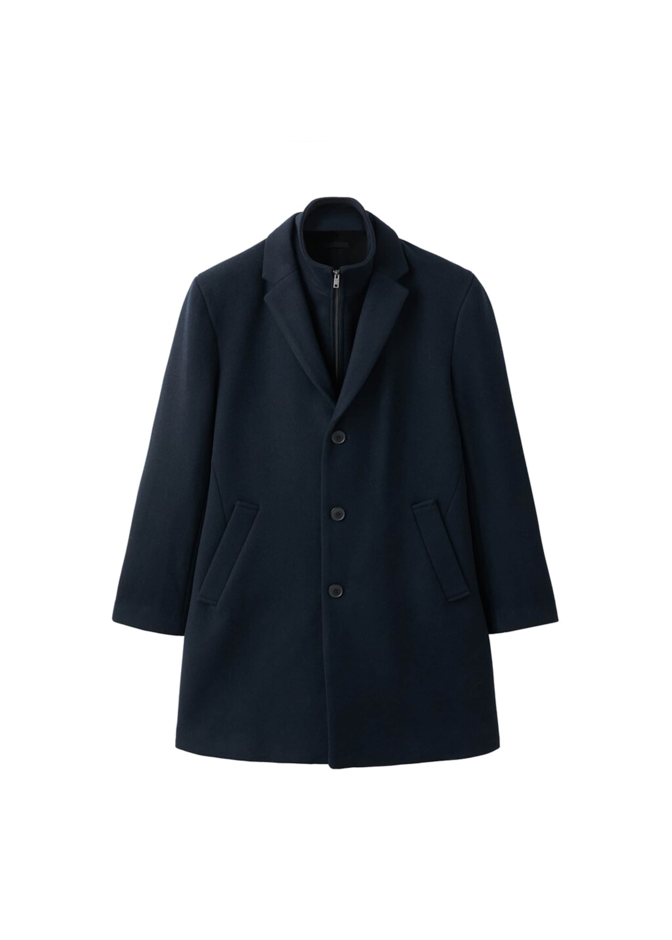 MANGO MAN Mantel 'Uriel' in Blau: Vorderseite