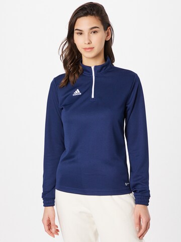 ADIDAS PERFORMANCE Sportief sweatshirt 'Entrada 22' in Blauw: voorkant