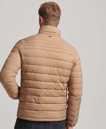 Superdry Zimní bunda – hnědá