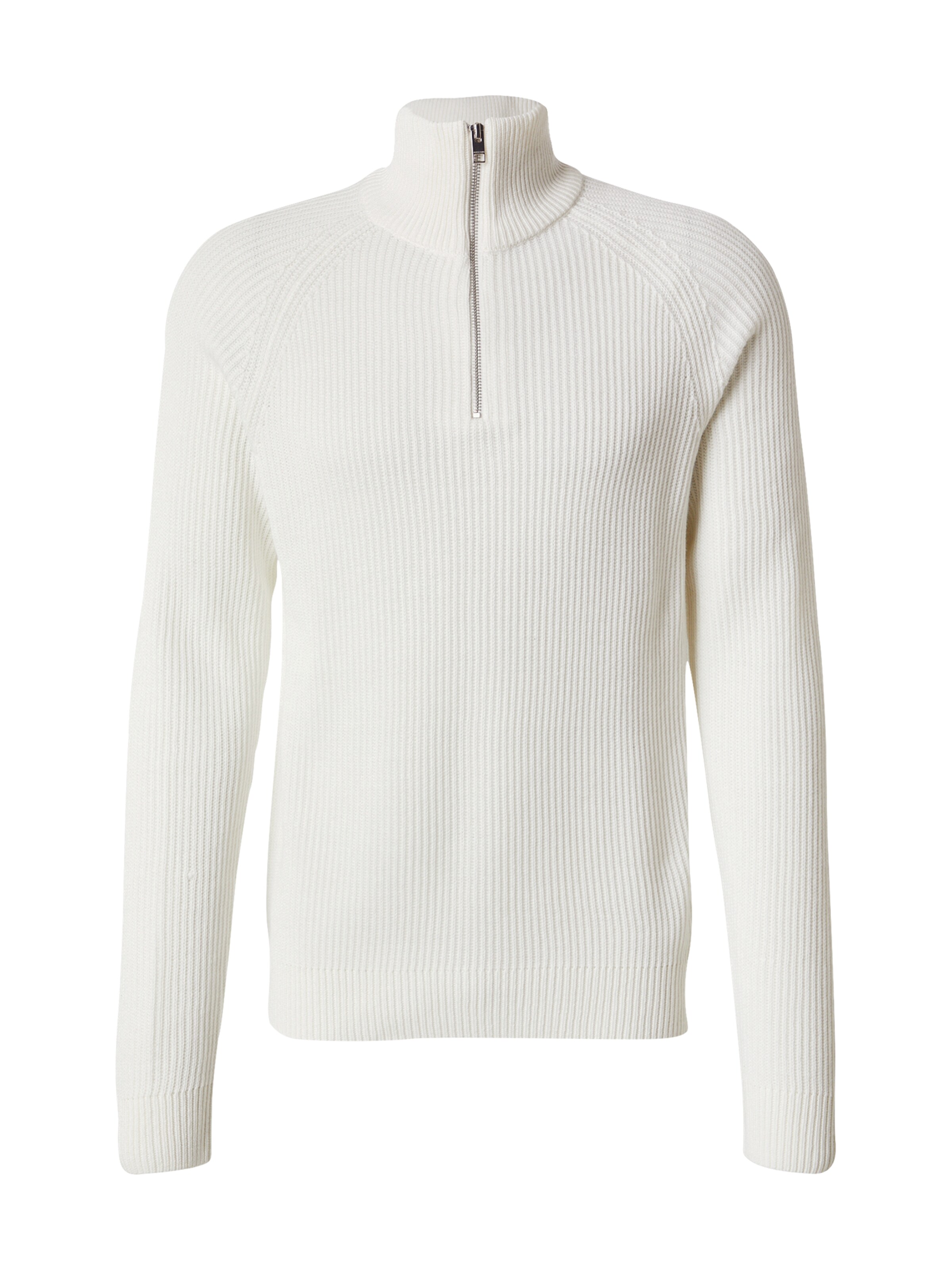 Pullover 'JJPannel' di JACK & JONES in bianco: frontale