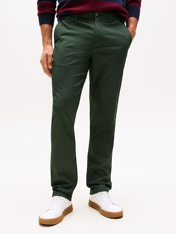 TOMMY HILFIGER Regular Chino trousers 'Denton' in Green: front