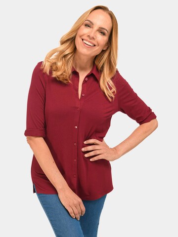 Goldner Blouse in Rood