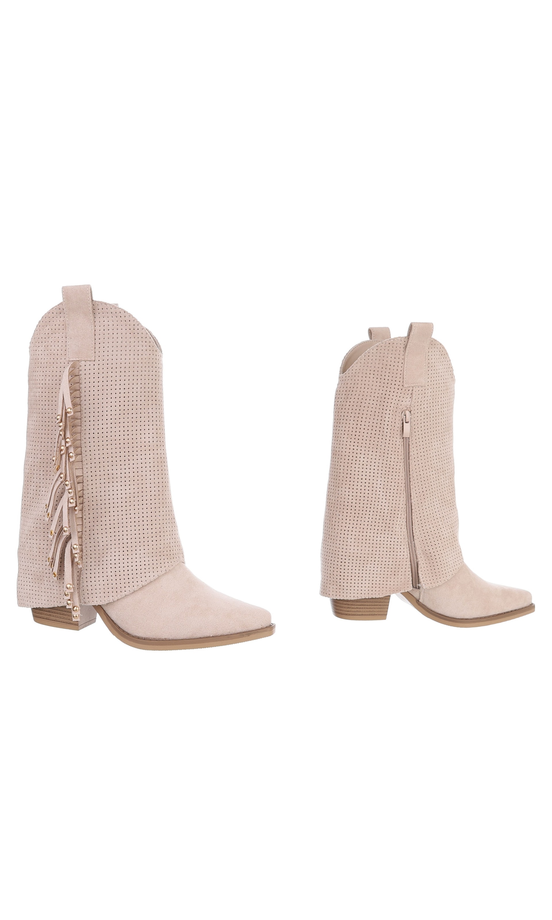Ital-Design Cowboystiefel in Beige