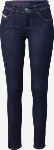 DIESEL Skinny Jeans 'SLANDY' in Blauw: voorkant