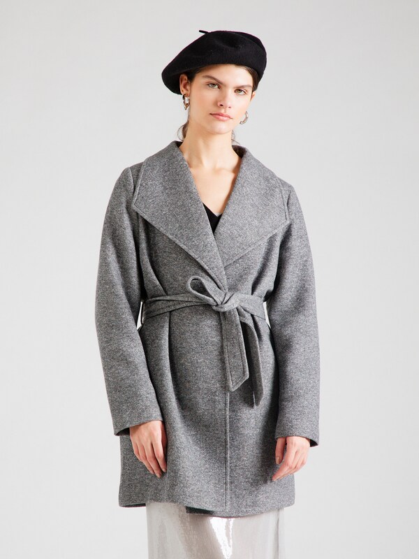 VERO MODA Between-Seasons Coat 'Dona Vivian' in Mottled Grey