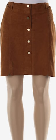 One Step Skirt in M in Brown: front