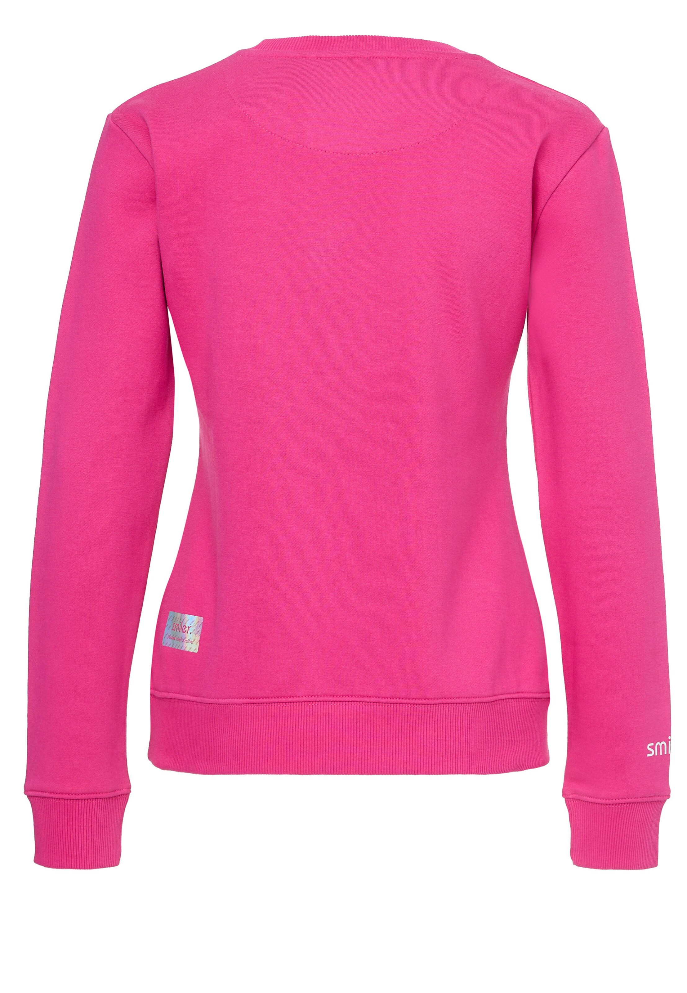 smiler. Sweatshirt 'Cuddle' in Roze