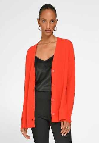 include Knit Cardigan in Red: front