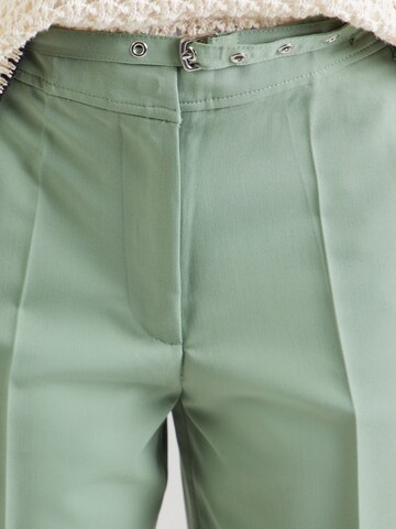 ABOUT YOU Wide leg Pleated Pants 'Antonina' in Green
