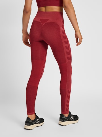 Skinny Pantalon de sport Hummel en rouge