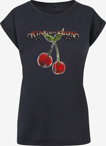 Merchcode Shirt 'Kings Of Leon - Cherries' in Blauw: voorkant