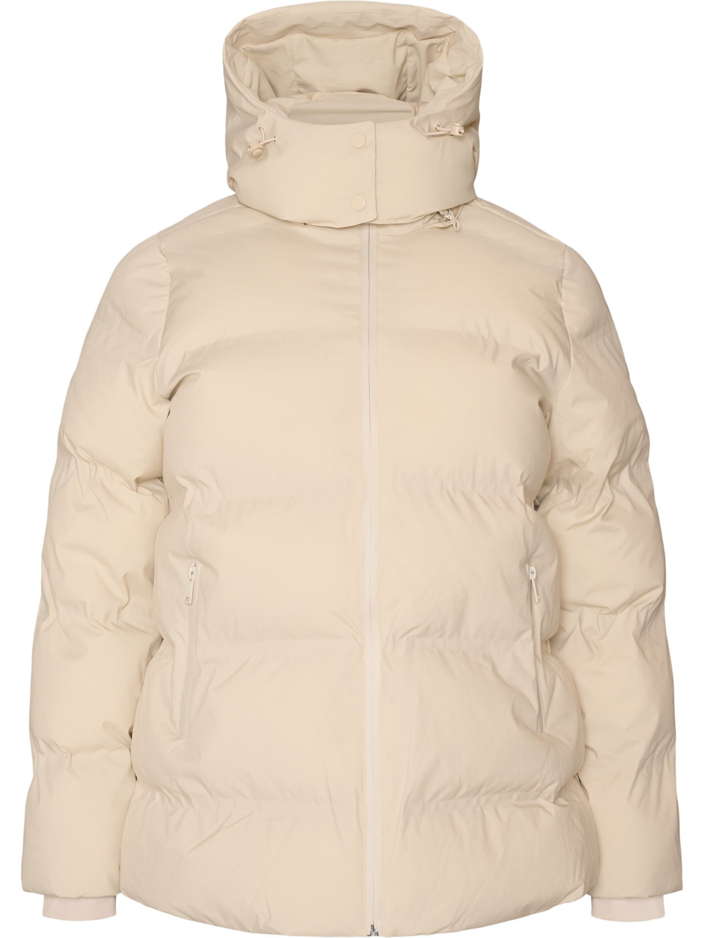 Zizzi Winterjacke 'Melina' in Beige: Vorderseite