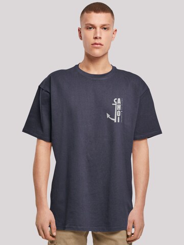 T-Shirt 'Ahoi Anker Knut & Jan Hamburg' F4NT4STIC en bleu
