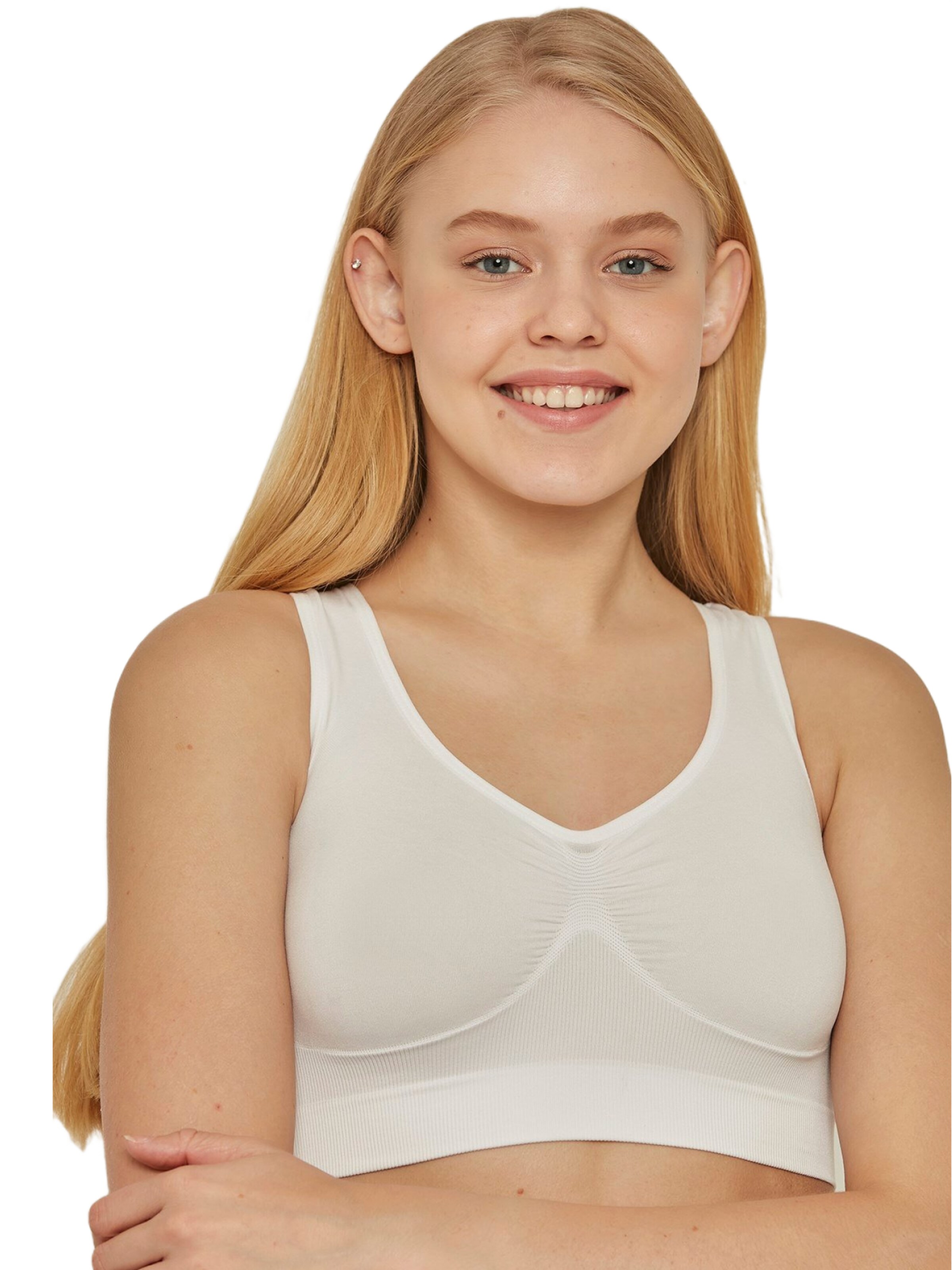 C&City Bustier BH in Weiß: Vorderseite