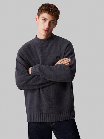 Calvin Klein Jeans Trui in Grijs: voorkant