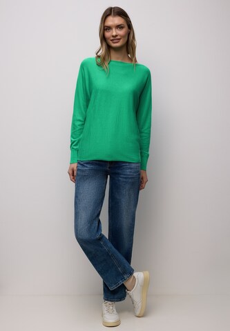 STREET ONE Pullover 'Dolman' in Grün