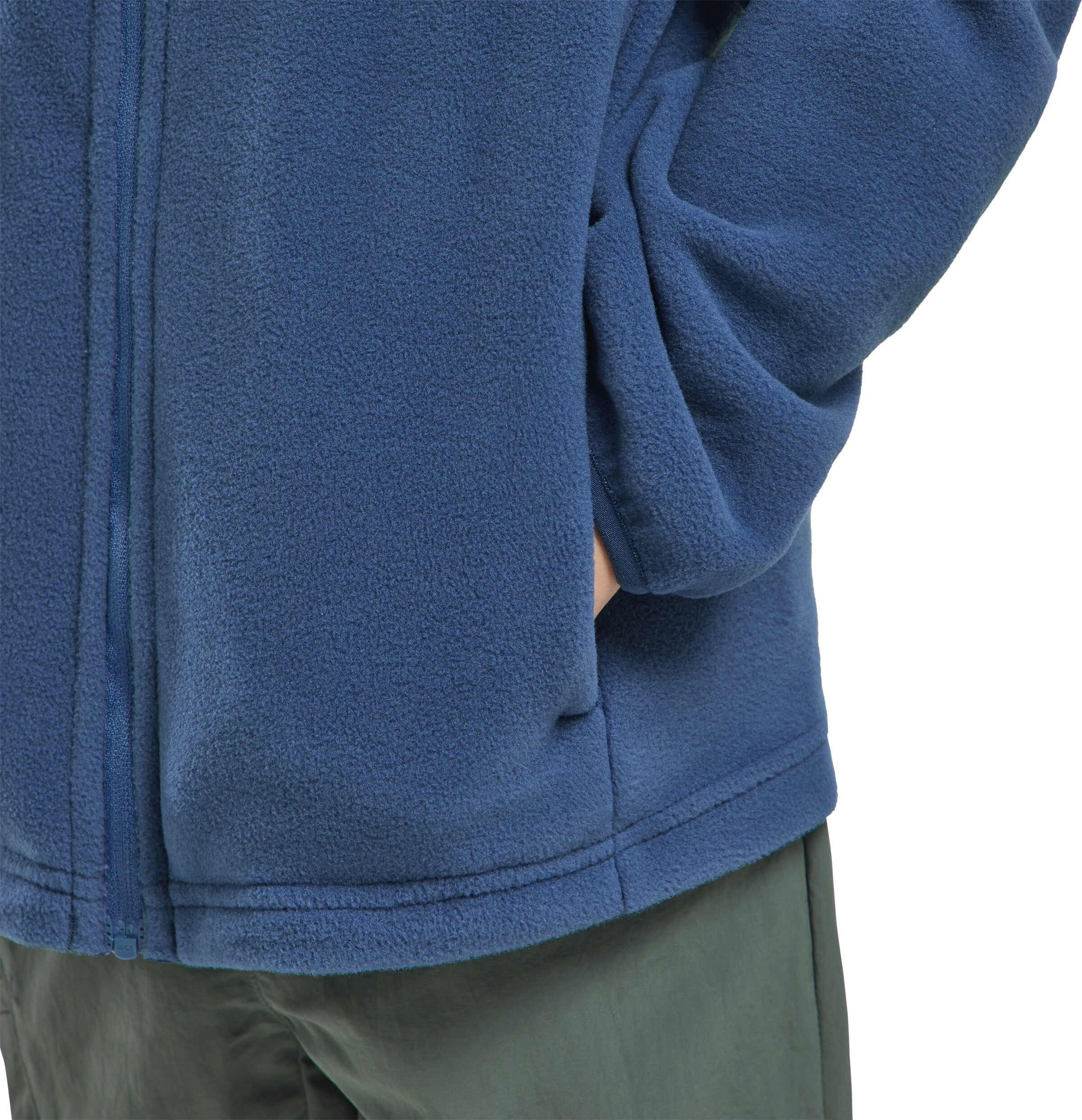 JACK WOLFSKIN Athletic Fleece Jacket in Blue