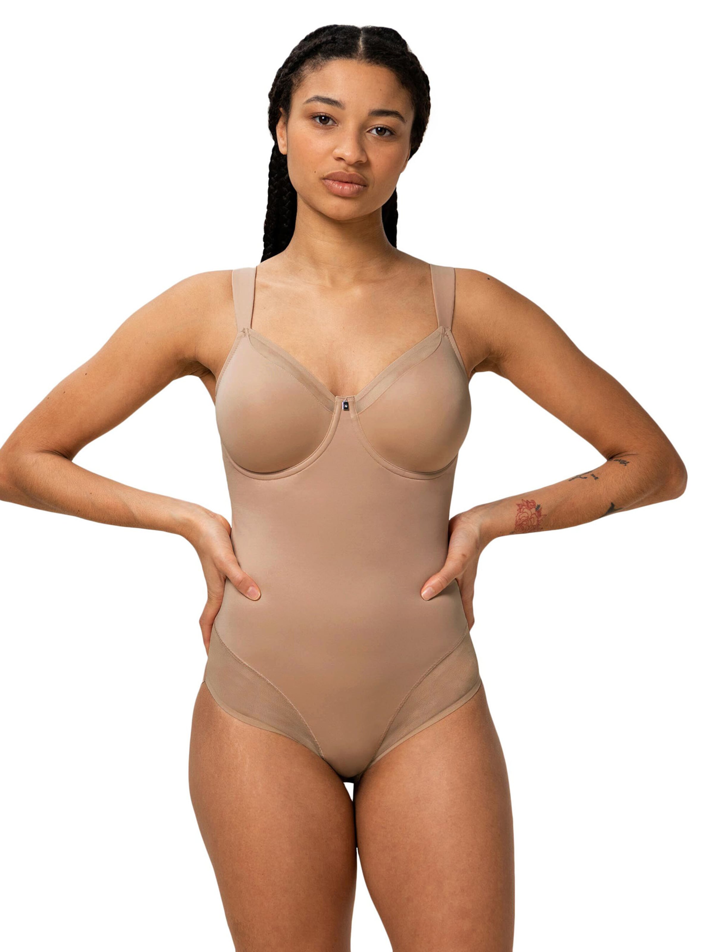 TRIUMPH - Body modelador ' True Shape Sensation ' em bege: frente