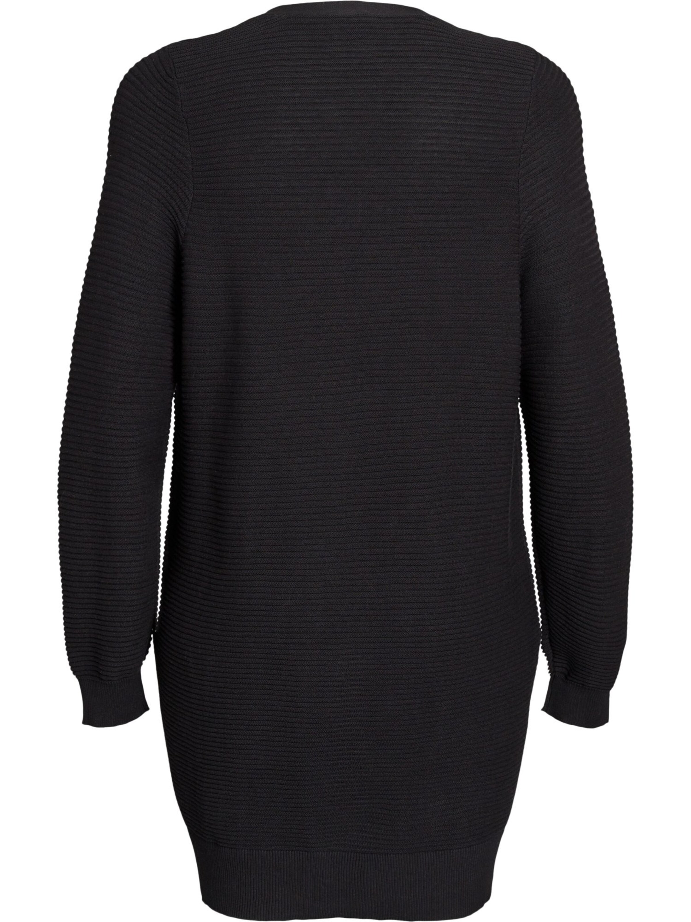 Zizzi Kardigan oversize 'Melsa' w kolorze czarny