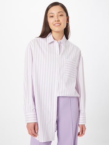 Urban Classics Blouse in Wit: voorkant