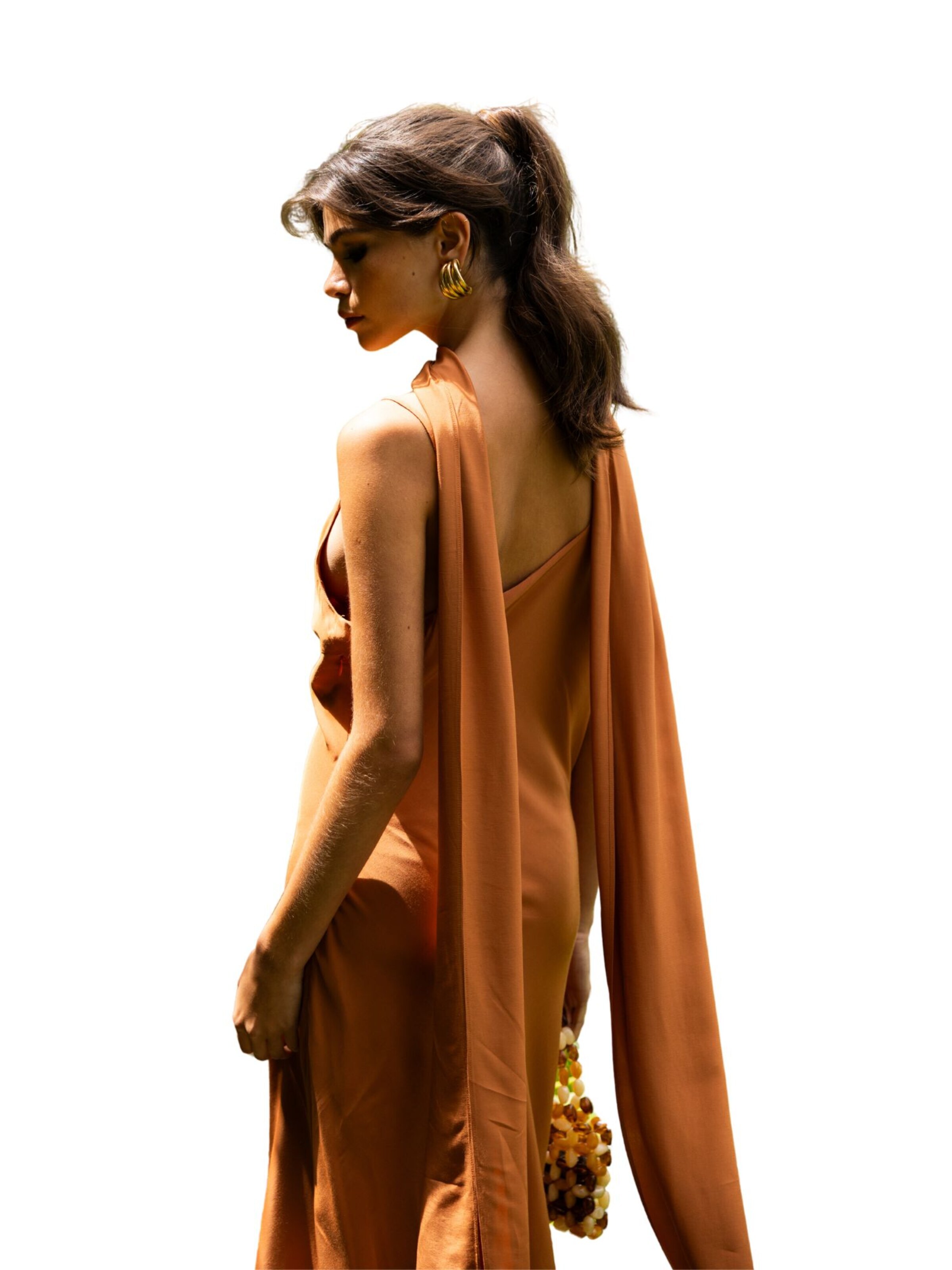 Abito da cocktail 'Tangalle Dress' di Nisia PartyWear in arancione