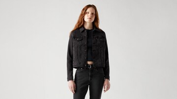 LEVI'S ® Φθινοπωρινό και ανοιξιάτικο μπουφάν σε μαύρο: μπροστά