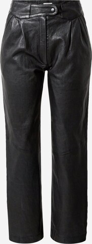 CATWALK JUNKIE Normální Kalhoty se sklady v pase 'AVALON' – černá: přední strana