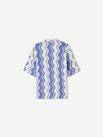 Bershka Comfort fit Srajca | modra barva