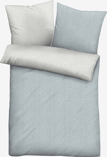 BIBERNA Bettezug 'UNI' in hellblau / offwhite, Produktansicht