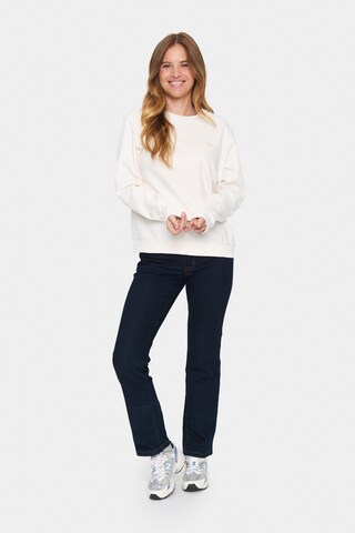 SAINT TROPEZ Sweatshirt 'Fanile' in Wit