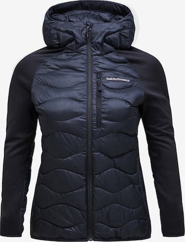 Veste outdoor PEAK PERFORMANCE en noir : devant