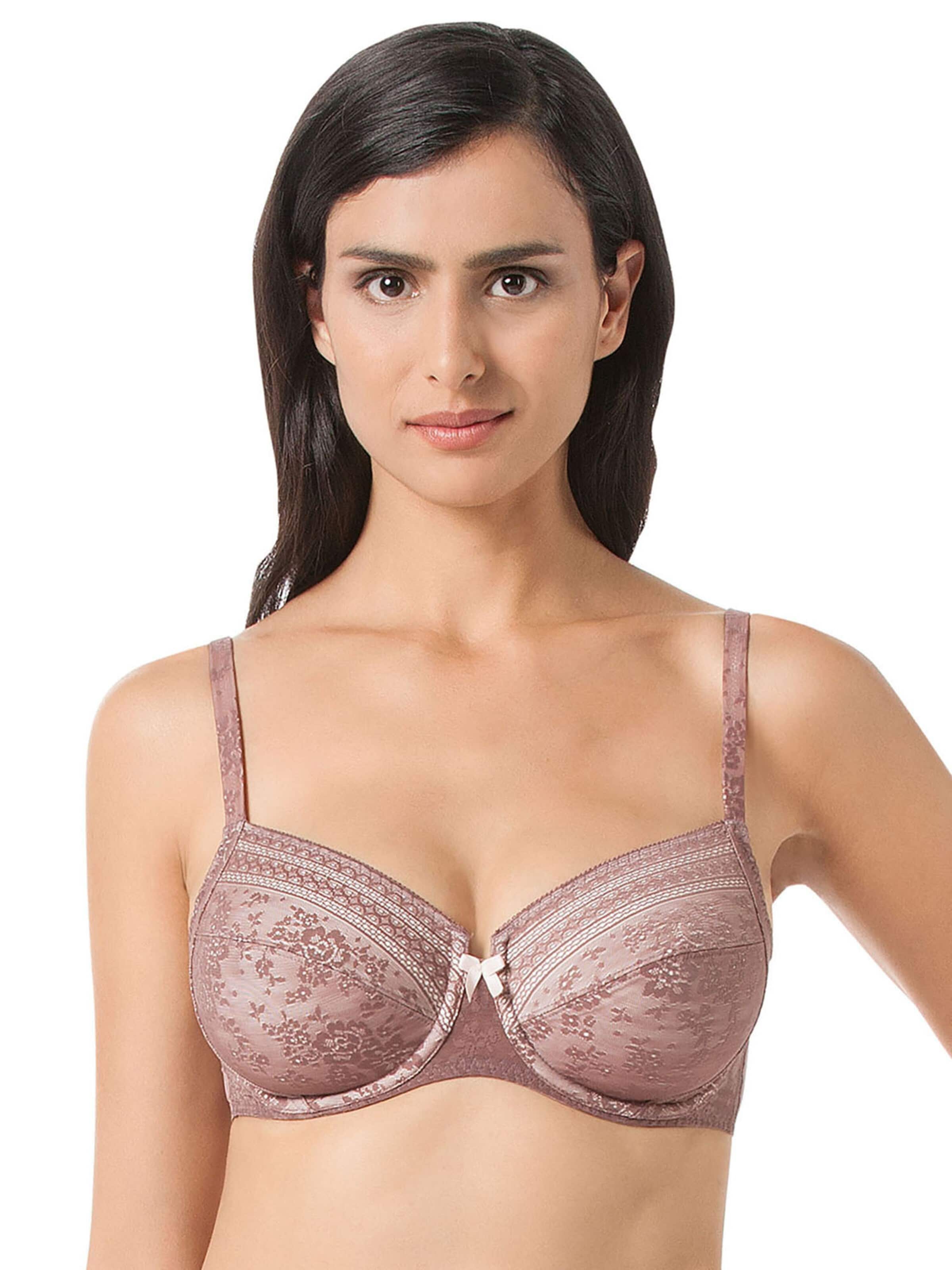 ANITA Classic Bra 'Fleur' in Purple: front