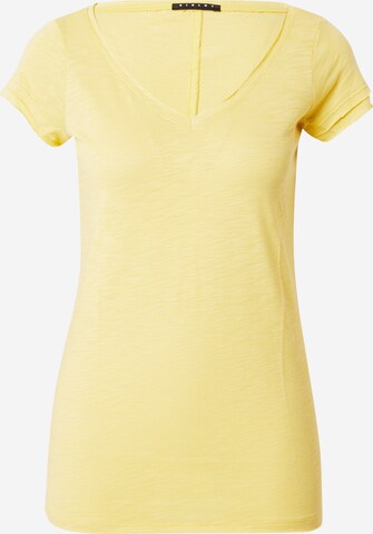 Tricou de la Sisley pe galben: față