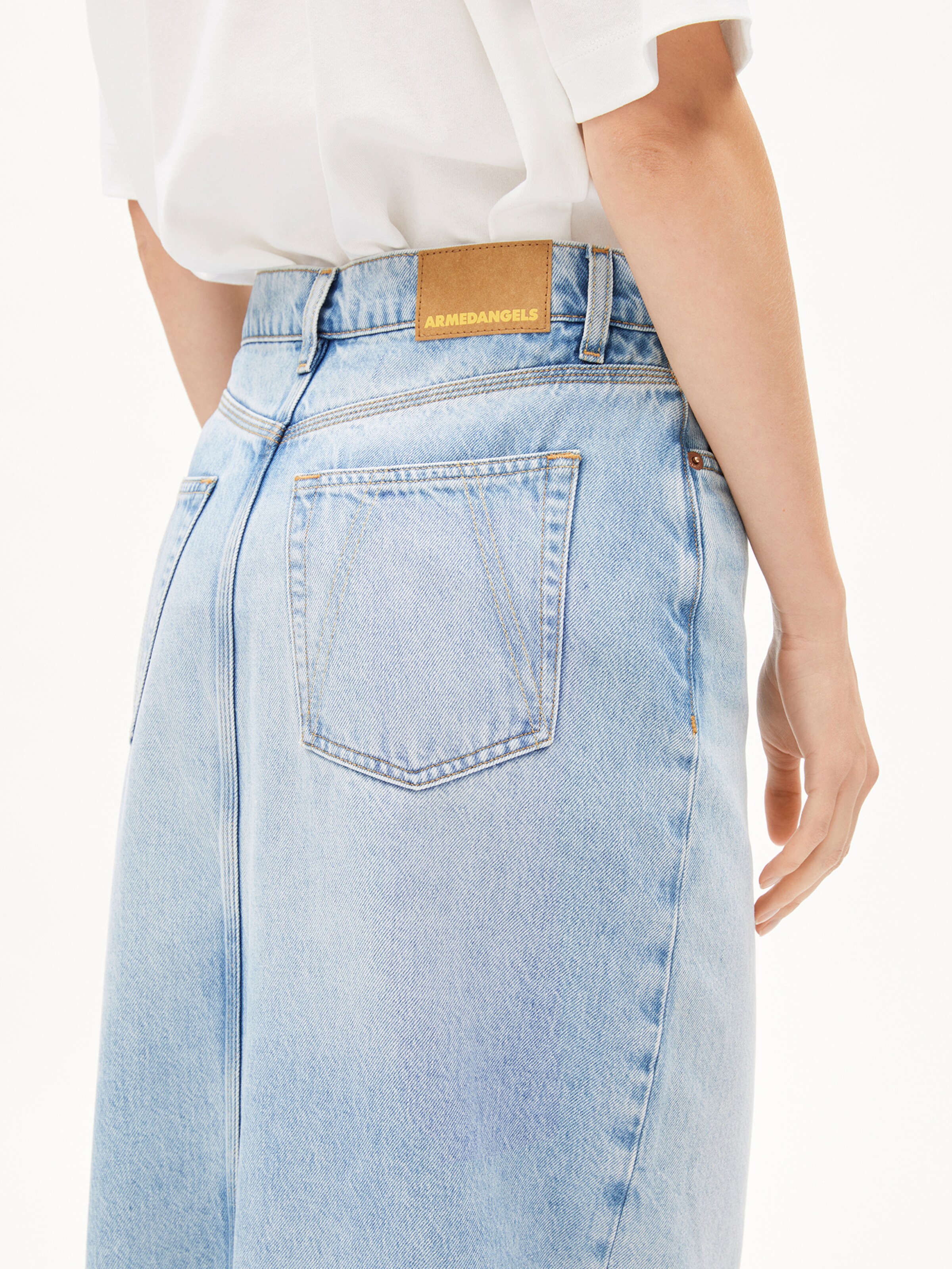 ARMEDANGELS Rok in Blauw: voorkant