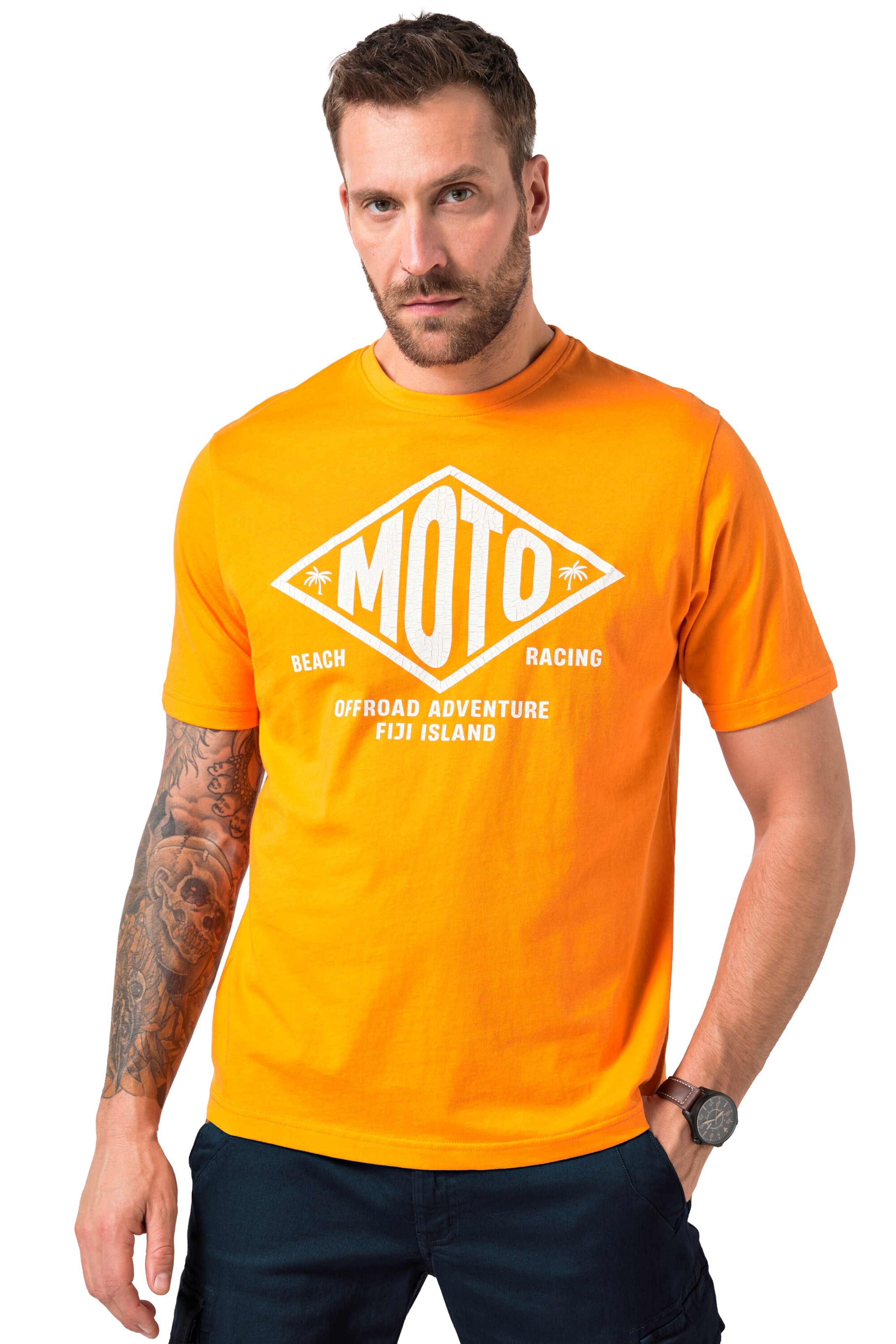 JP1880 Shirt in Orange: front