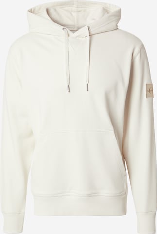 balts Calvin Klein Jeans Sportisks džemperis: no priekšpuses