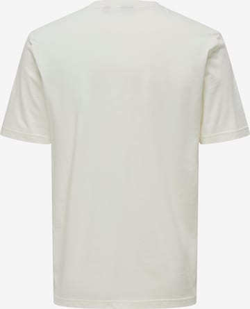 Only & Sons T-Shirt 'KARTER' in Weiß