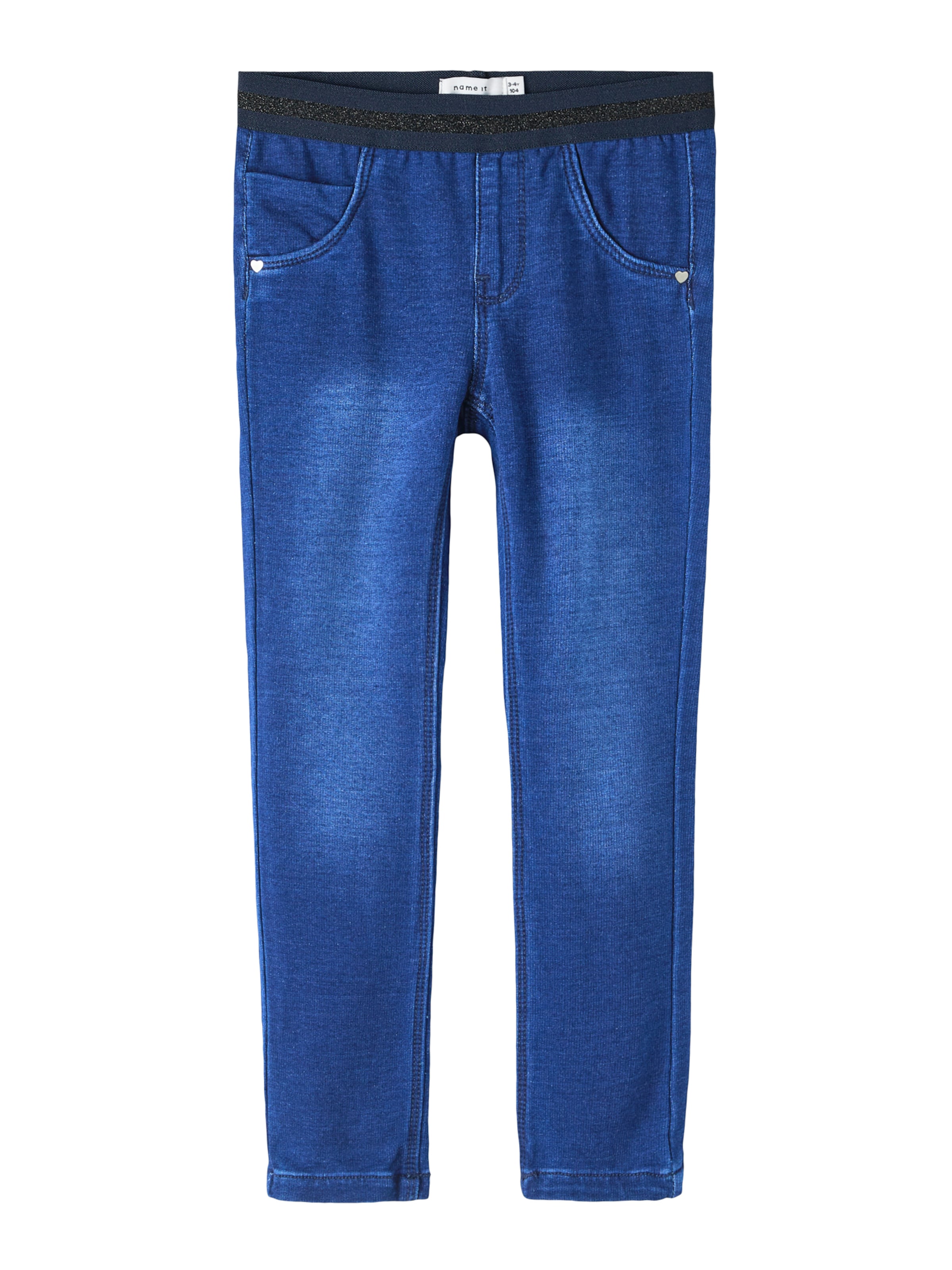 NAME IT Liibuv Püksid &#x27;SALLI&#x27;, värv sinine: eest vaates