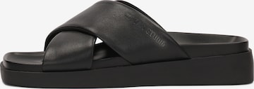 Kazar Studio Mules in Black: front