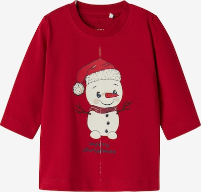 NAME IT Paita 'NBMFA' värissä kitti / laivastonsininen / punainen / munankuori, Tuotenäkymä