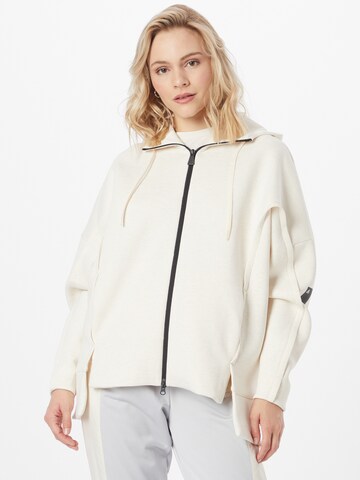 ADIDAS SPORTSWEAR Sportsweatjacke 'Mission Victory Loose Fit ' in Beige: predná strana