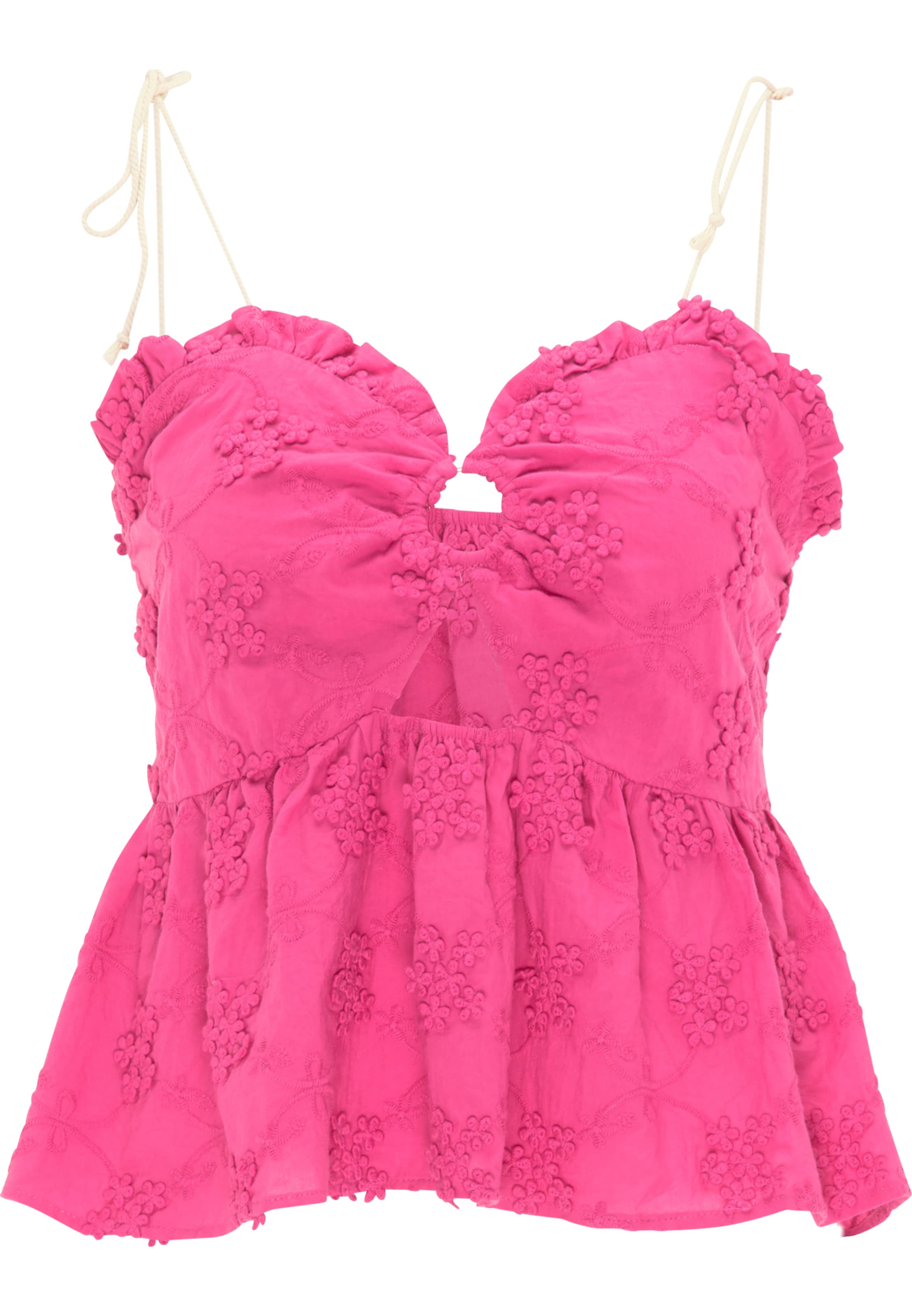 rozā IZIA Topiņš: no priekšpuses