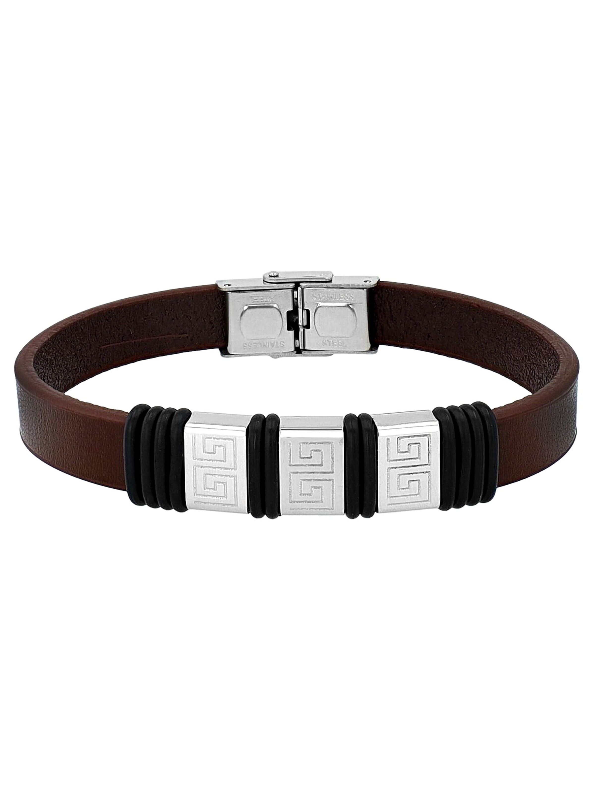 Akzent Armband 'Nadim, langlebig'‌‌‌‌‌‌‌‌ in Braun: Vorderseite